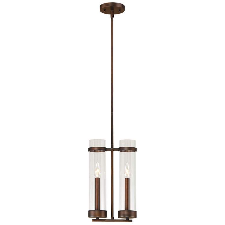 Image 1 Millennium Lighting Milan 2 Light Mini-Pendant in Rubbed Bronze