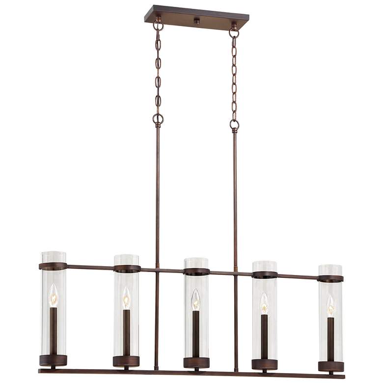 Image 1 Millennium Lighting Milan 5-Light Chandelier in Rubbed Bronze