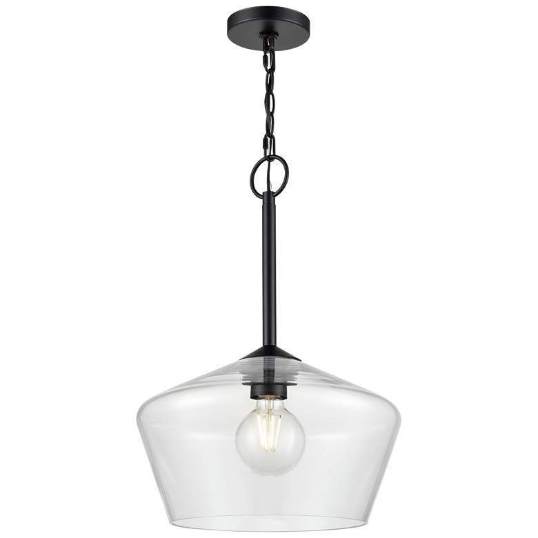 Image 1 Millennium Lighting Morbelle 1-Light Pendant in Matte Black