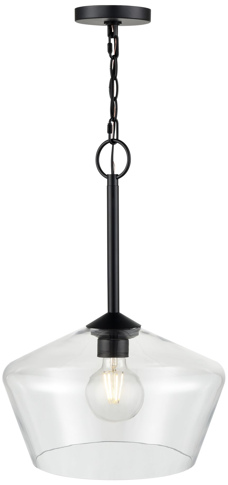 Image 4 Millennium Lighting Morbelle 1-Light Pendant in Matte Black more views