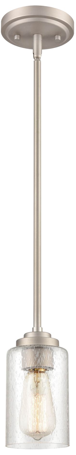 Image 2 Millennium Lighting Moven 1 Light Mini-Pendant Fixture in Satin Nickel more views