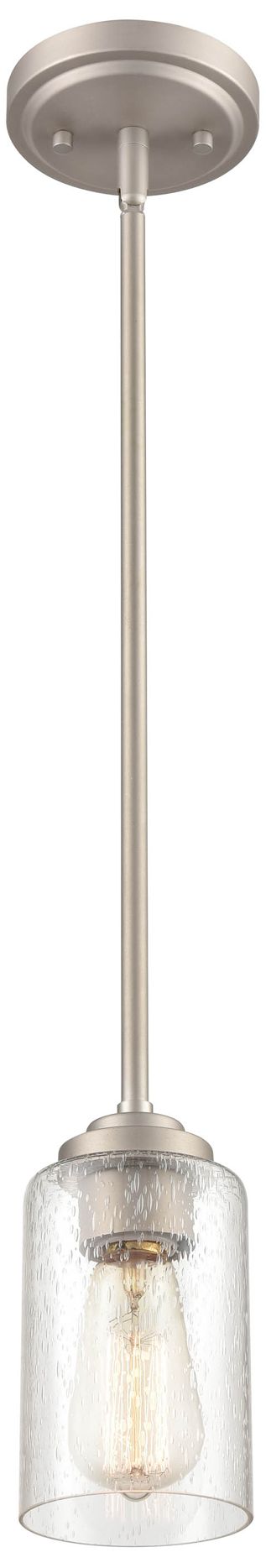 Image 3 Millennium Lighting Moven 1 Light Mini-Pendant Fixture in Satin Nickel more views