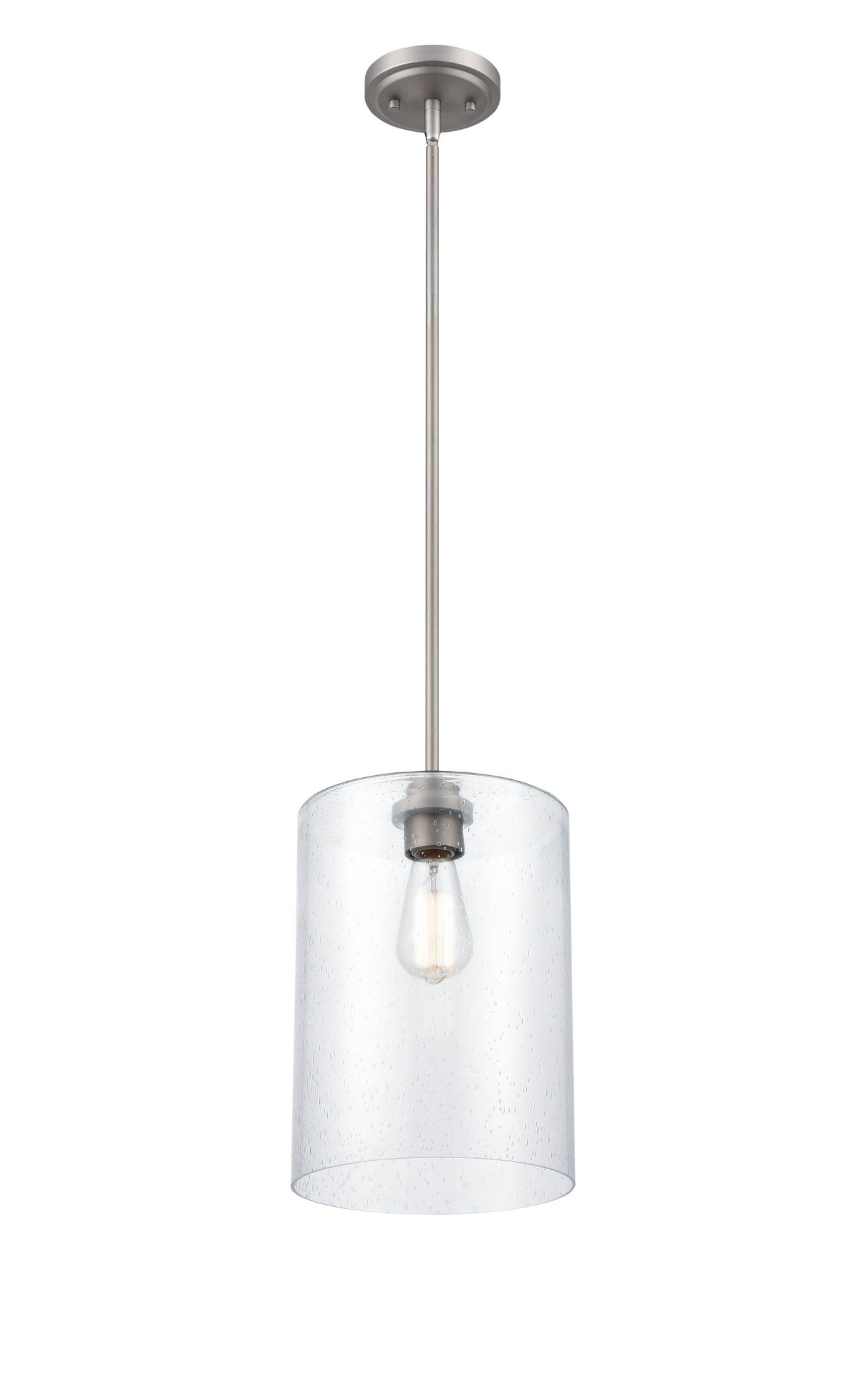 Image 2 Millennium Lighting Moven 1 Light Mini-Pendant Fixture in Satin Nickel more views