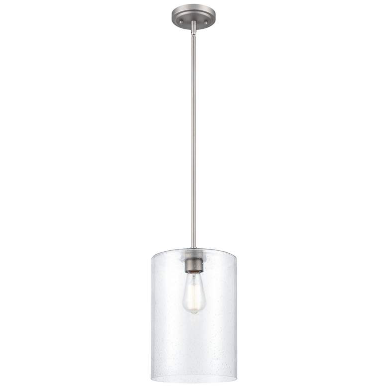 Image 1 Millennium Lighting Moven 1 Light Mini-Pendant Fixture in Sating Nickel