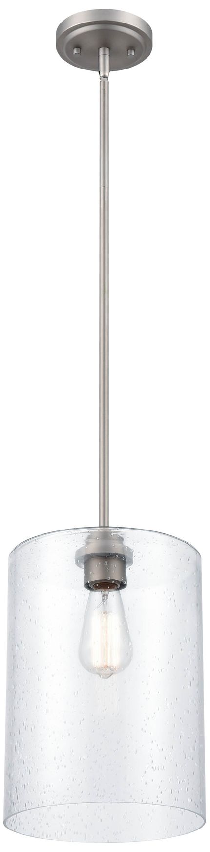 Image 2 Millennium Lighting Moven 1 Light Mini-Pendant Fixture in Sating Nickel more views