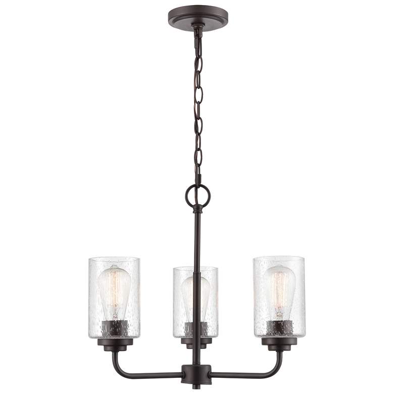 Image 1 Millennium Lighting Moven 3 Light Chandelier Fixture Rubbed Bronze