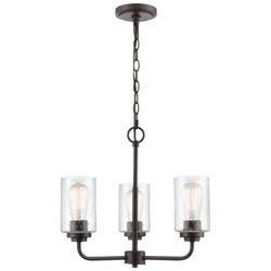 Millennium Lighting Moven 3 Light Chandelier Fixture Rubbed Bronze
