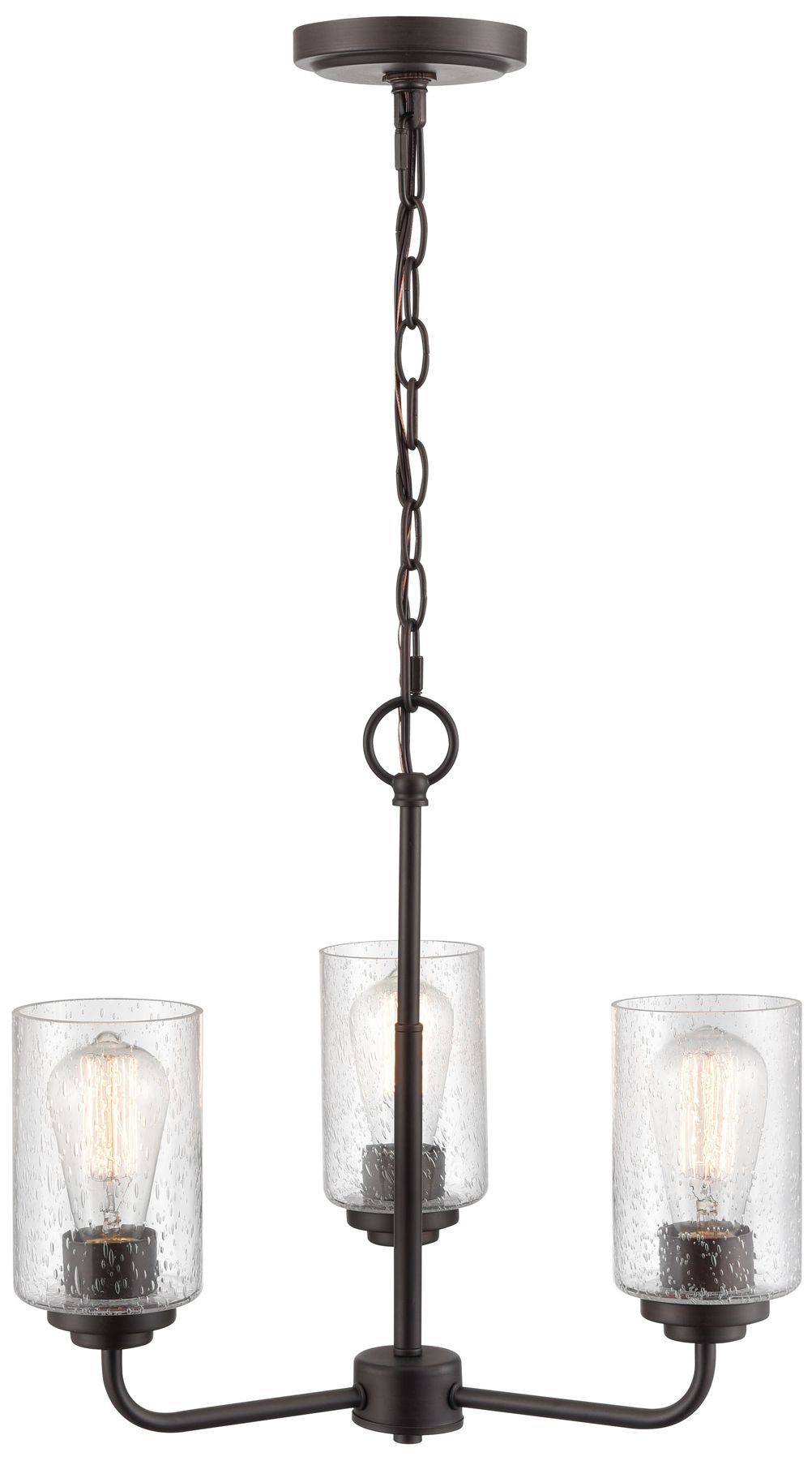 Image 2 Millennium Lighting Moven 3 Light Chandelier Fixture Rubbed Bronze more views