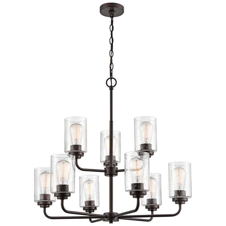 Image 4 Millennium Lighting Moven 9 Light Chandelier Rubbed Bronze more views