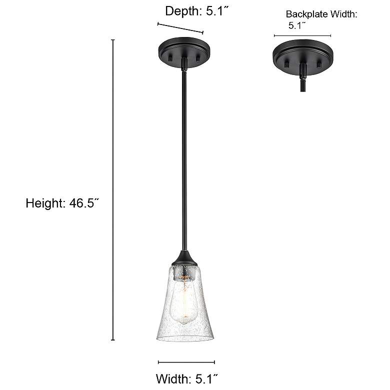 Image 3 Millennium Lighting Natalie 1 Light Mini-Pendant Fixture more views