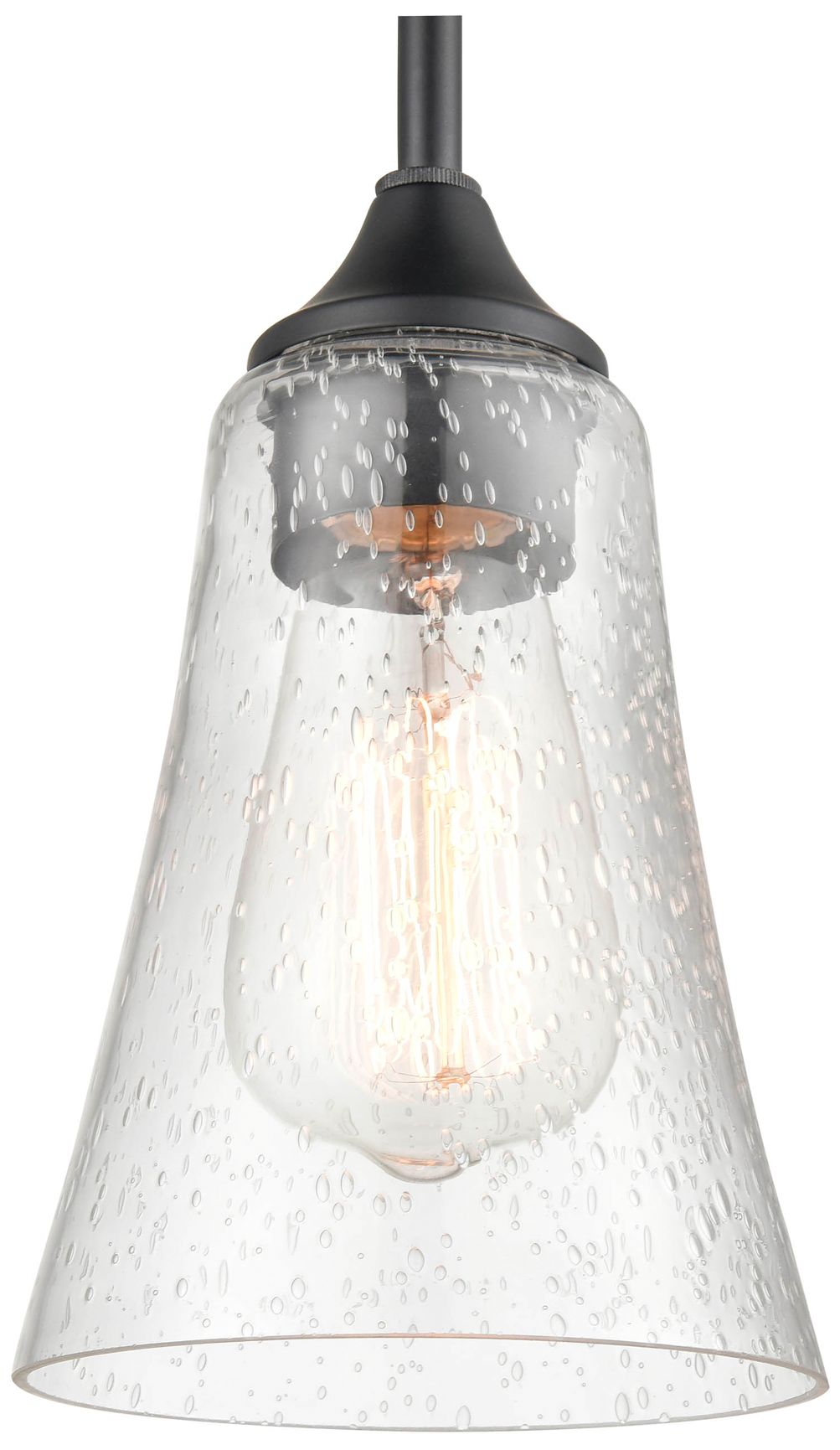 Image 4 Millennium Lighting Natalie 1 Light Pendant Fixture in Matte Black more views