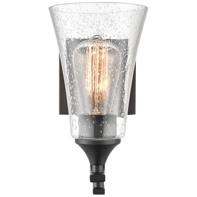 Image 1 Millennium Lighting Natalie 1 Light Wall Sconce in Matte Black