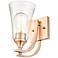 Millennium Lighting Natalie 1 Light Wall Sconce in Modern Gold