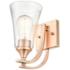 Millennium Lighting Natalie 1 Light Wall Sconce in Modern Gold