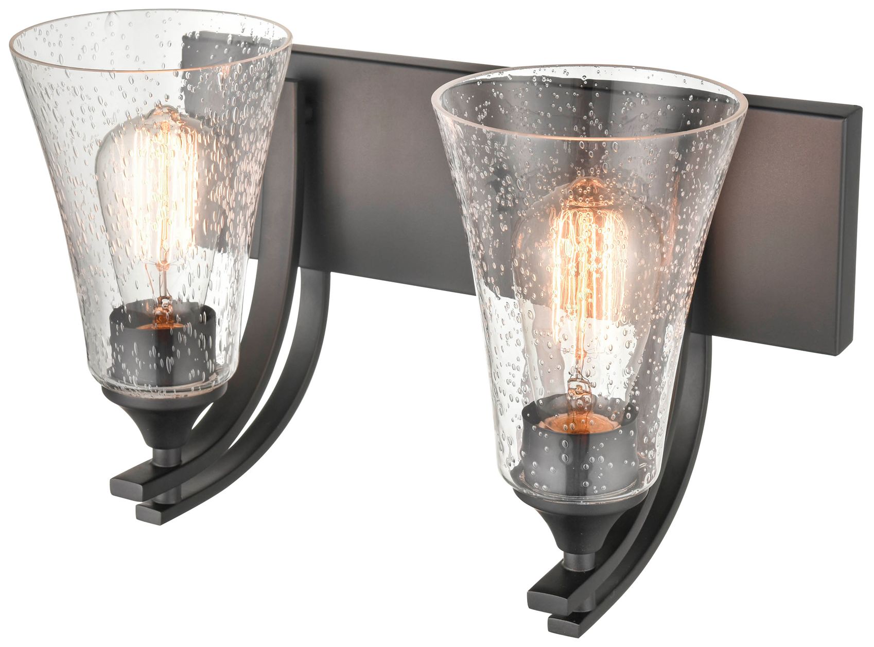 Image 2 Millennium Lighting Natalie 2 Light 14" Vanity Fixture in Matte Black more views