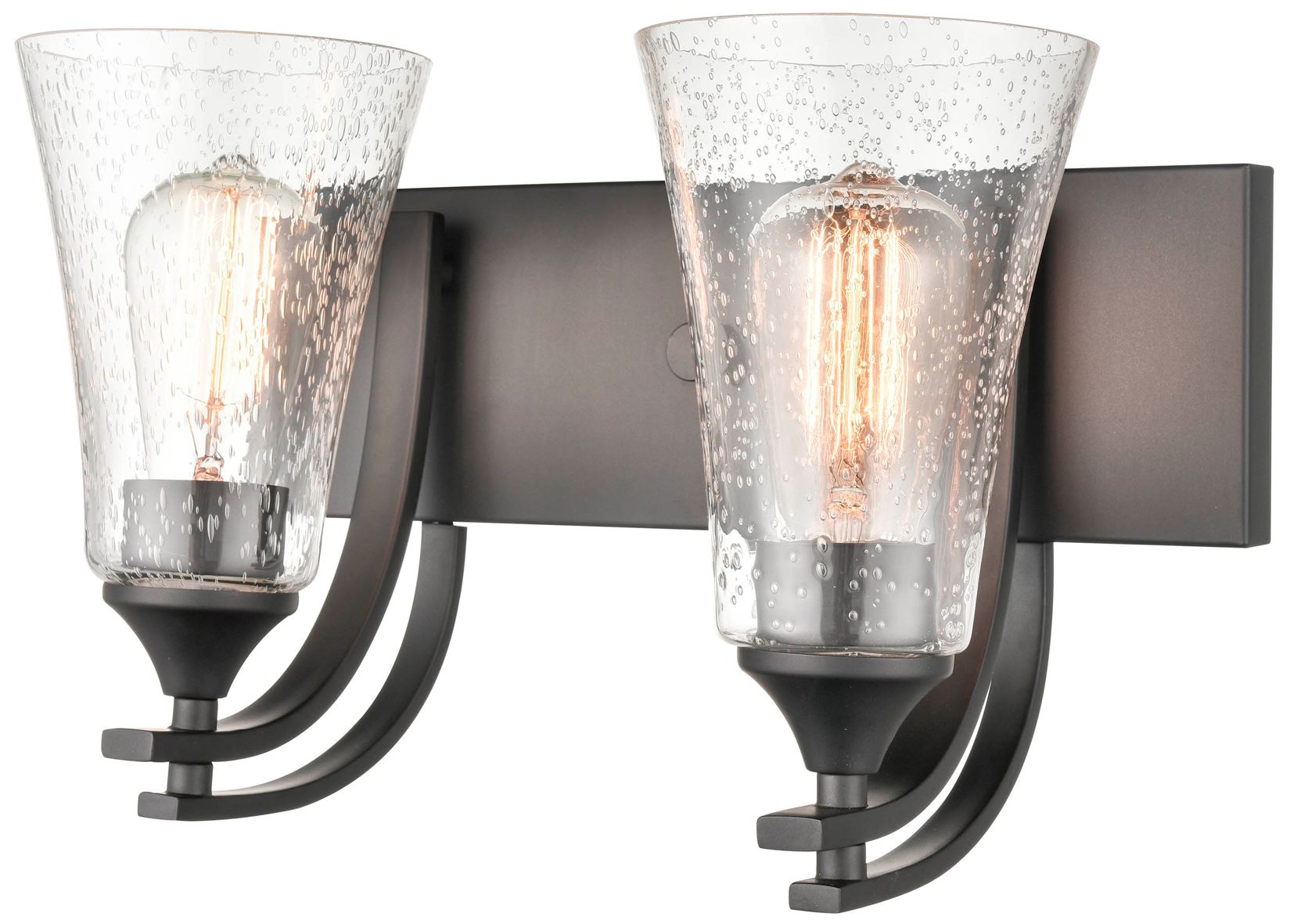 Image 3 Millennium Lighting Natalie 2 Light 14" Vanity Fixture in Matte Black more views