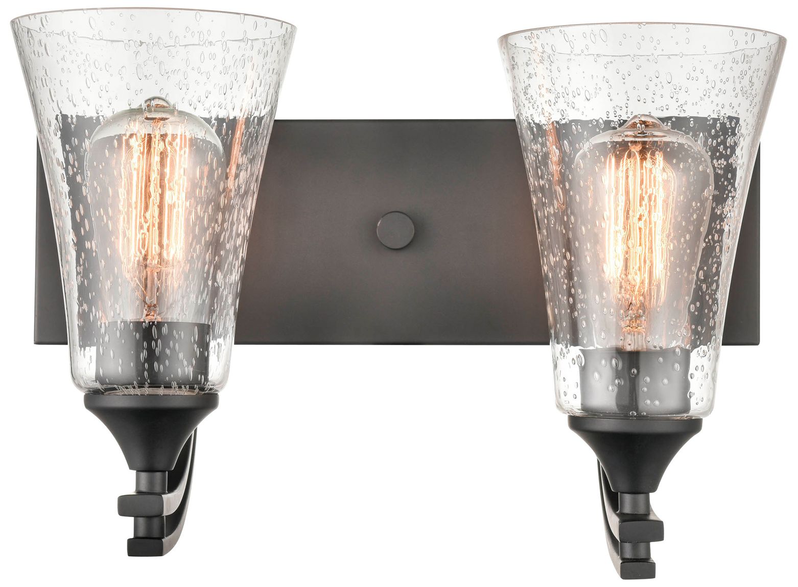 Image 4 Millennium Lighting Natalie 2 Light 14" Vanity Fixture in Matte Black more views