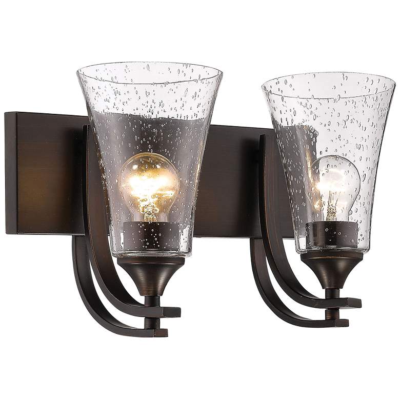 Image 1 Millennium Lighting Natalie 2 Light Vanity Fixture in Rubbed Bronze