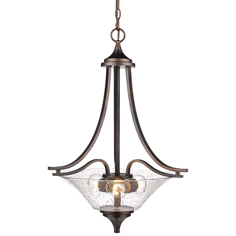 Image 3 Millennium Lighting Natalie 3 Light Pendant Fixture in Rubbed Bronze
