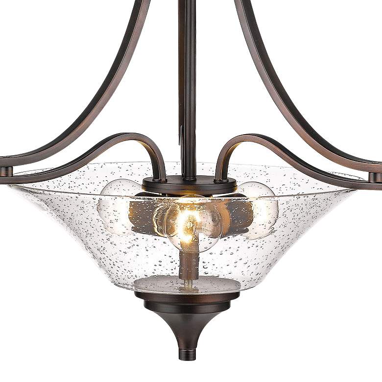 Image 4 Millennium Lighting Natalie 3 Light Pendant Fixture in Rubbed Bronze more views