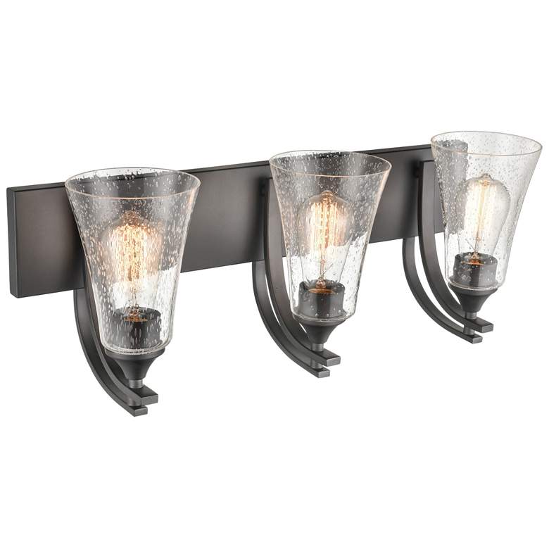 Image 1 Millennium Lighting Natalie 3 Light Vanity Fixture in Matte Black