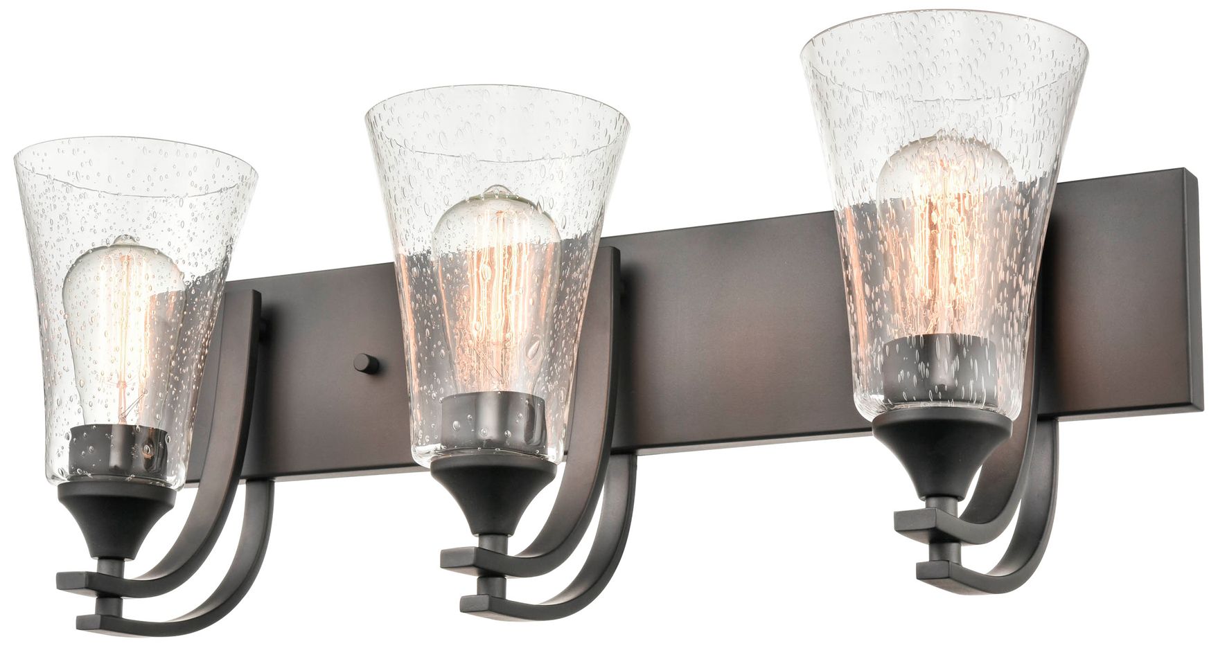 Image 2 Millennium Lighting Natalie 3 Light Vanity Fixture in Matte Black more views