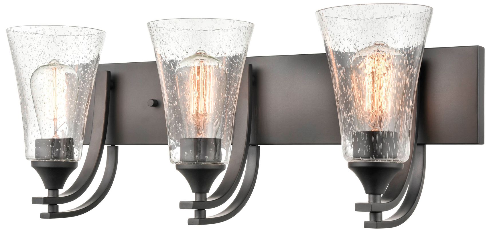 Image 5 Millennium Lighting Natalie 3 Light Vanity Fixture in Matte Black more views