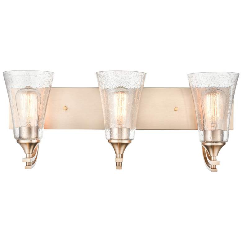 Image 1 Millennium Lighting Natalie 3 Light Vanity Fixture in Modern Gold