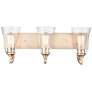 Millennium Lighting Natalie 3 Light Vanity Fixture in Modern Gold
