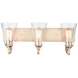 Millennium Lighting Natalie 3 Light Vanity Fixture in Modern Gold