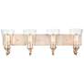 Millennium Lighting Natalie 4 Light Vanity Fixture in Modern Gold