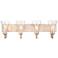 Millennium Lighting Natalie 4 Light Vanity Fixture in Modern Gold