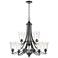 Millennium Lighting Natalie 9 Light Chandelier Light in Matte Black