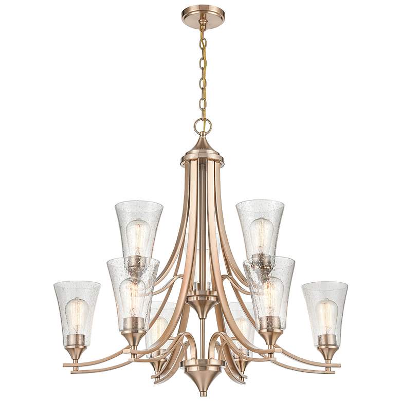 Image 5 Millennium Lighting Natalie 9 Light Chandelier Light in Modern Gold more views
