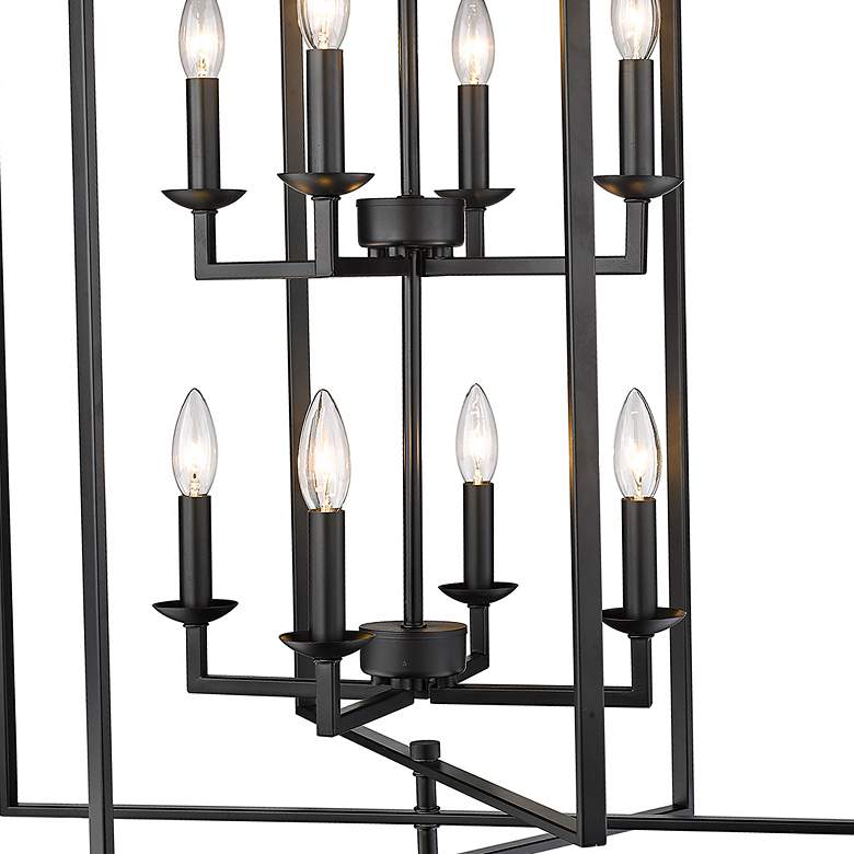 Image 3 Millennium Lighting Nellis 8 Light 36" Pendant Fixture in Matte Black more views