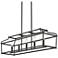 Millennium Lighting Nellita 34" Matte Black 5-Light Island Chandelier