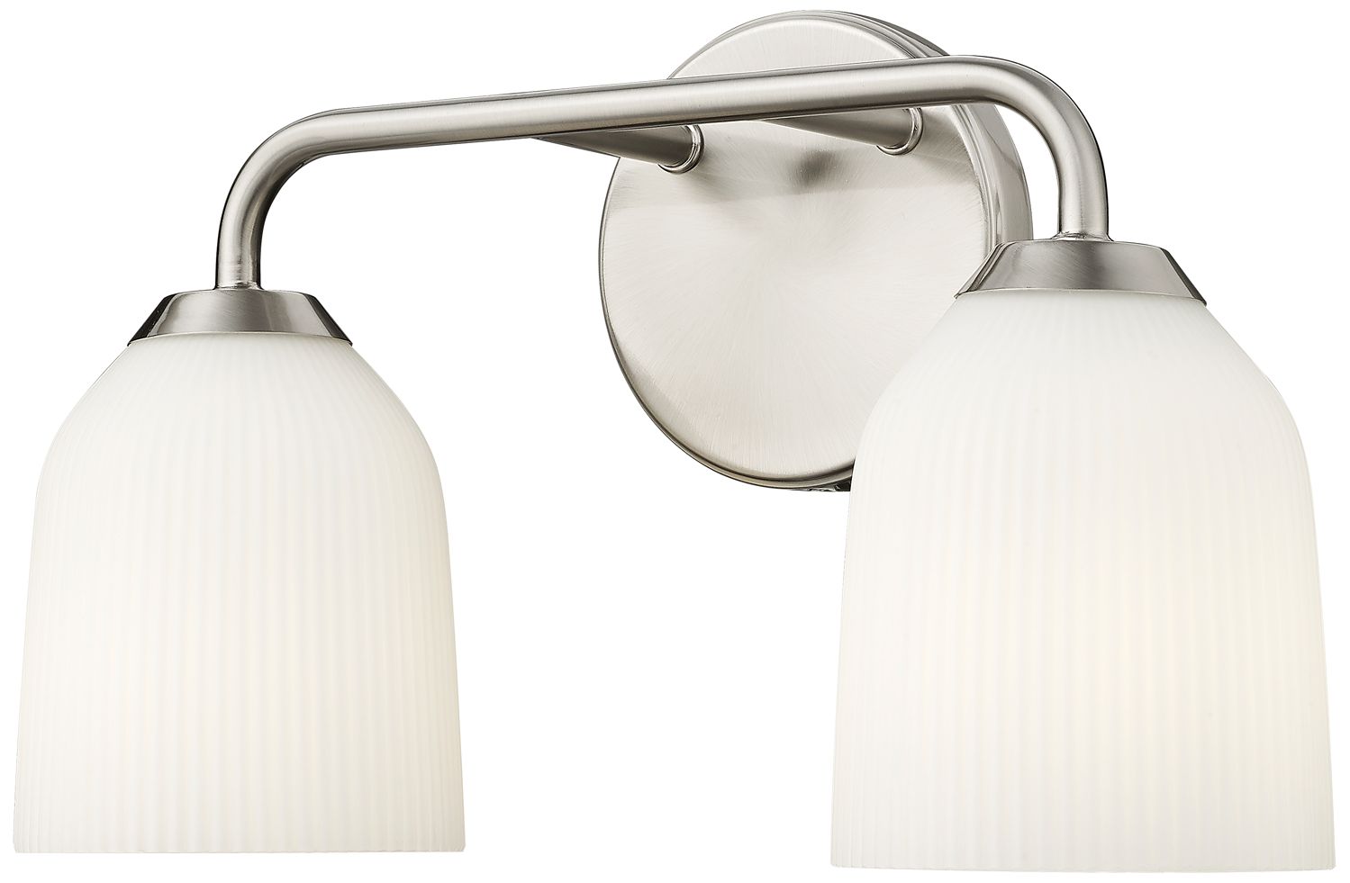 Image 3 Millennium Lighting Norah 2-Light Vanity Light in Brushed Nickel more views