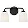 Millennium Lighting Norah 2-Light Vanity Light in Matte Black