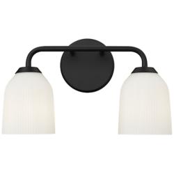 Millennium Lighting Norah 2-Light Vanity Light in Matte Black