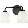 3_Millennium Lighting Norah 2-Light Vanity Light in Matte Black more views