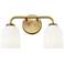 Millennium Lighting Norah 2-Light Vanity Light in Vintage Brass