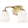 3_Millennium Lighting Norah 2-Light Vanity Light in Vintage Brass more views