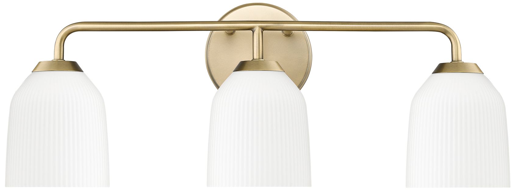 Image 2 Millennium Lighting Norah 3-Light Vanity in Vintage Brass