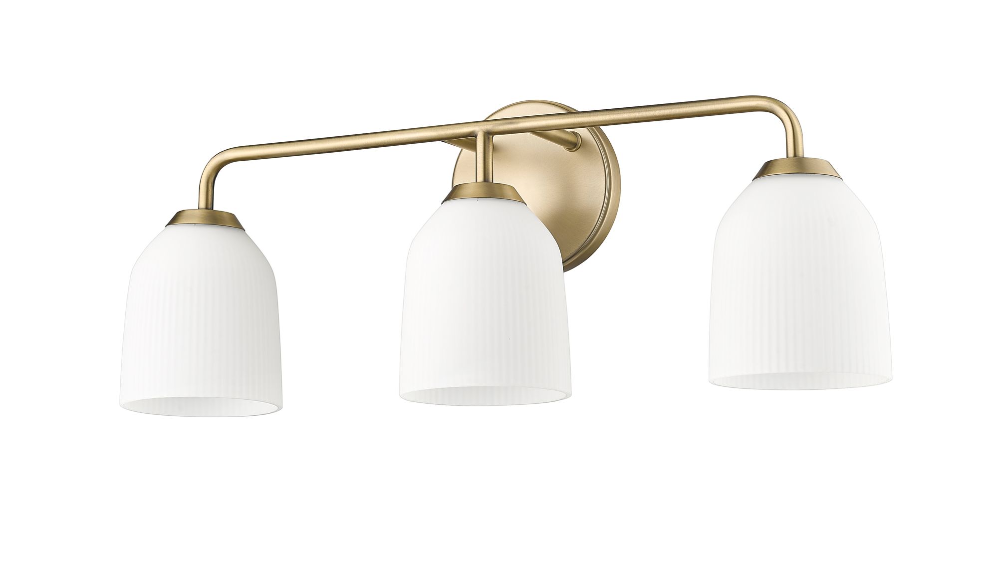 Image 5 Millennium Lighting Norah 3-Light Vanity in Vintage Brass more views