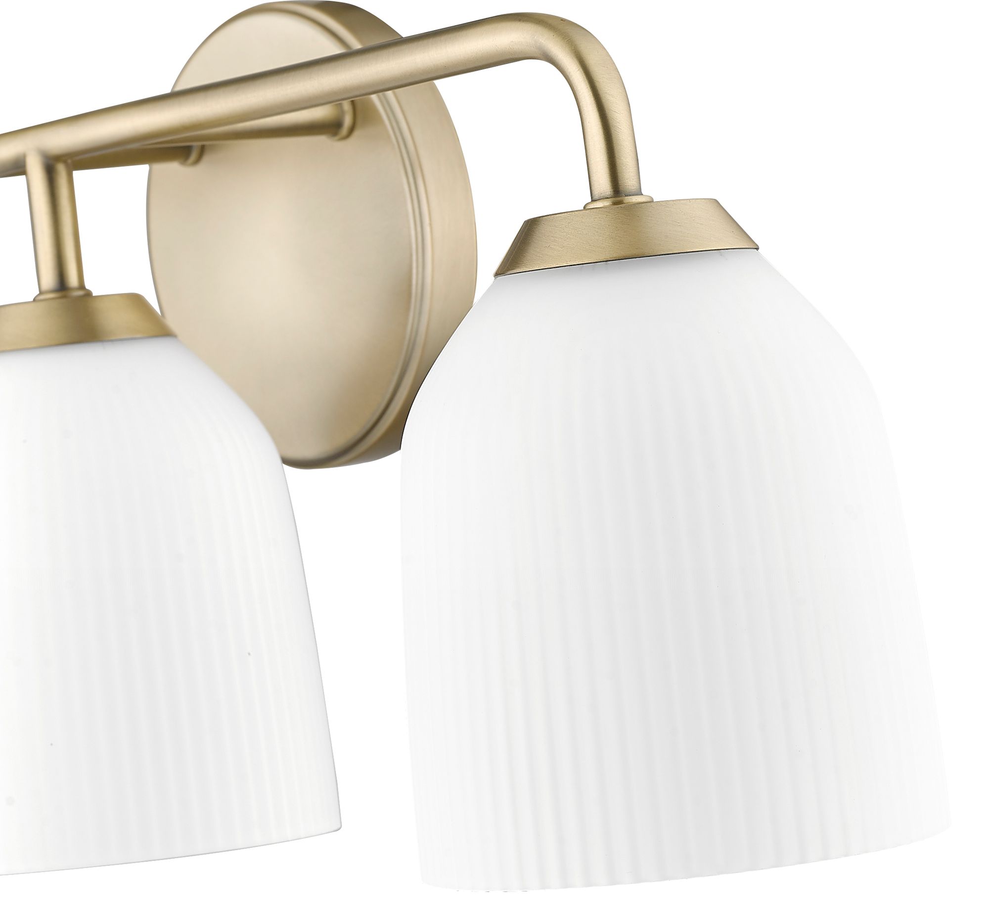 Image 7 Millennium Lighting Norah 3-Light Vanity in Vintage Brass more views
