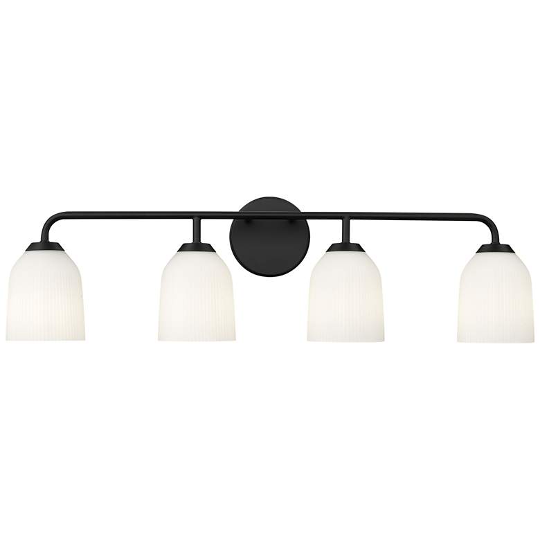 Image 1 Millennium Lighting Norah 4-Light Vanity Light in Matte Black
