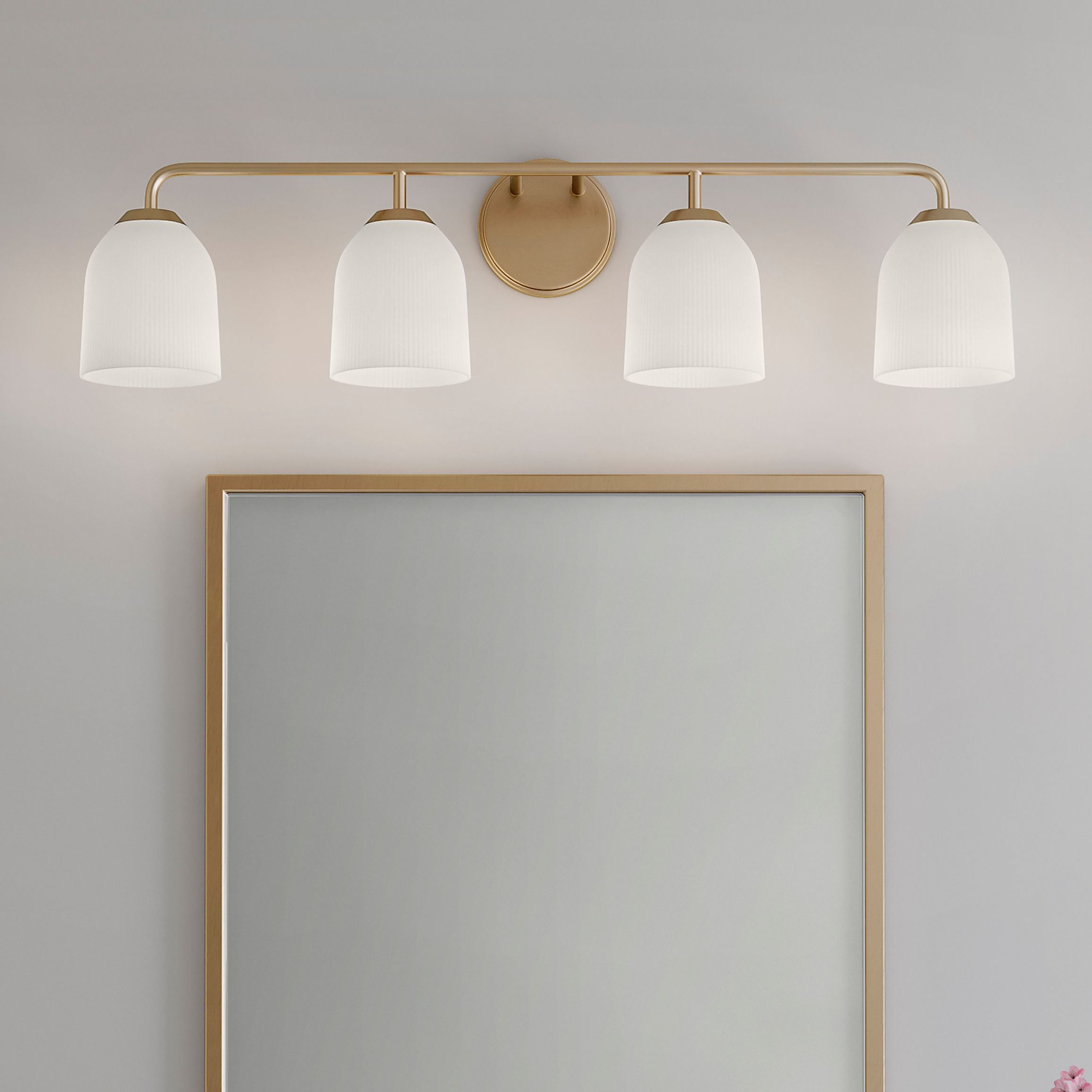 Millennium Lighting Norah 4-Light Vanity Light in Vintage Brass