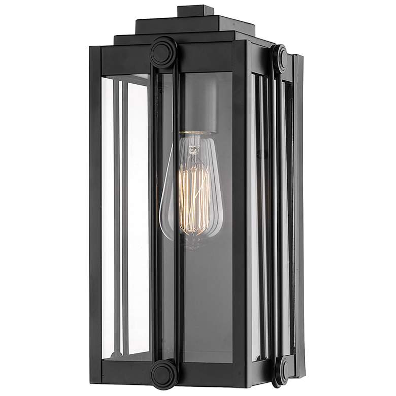 Image 1 Millennium Lighting Oakland 1 Light 13" Outdoor Wall Sconce in Black