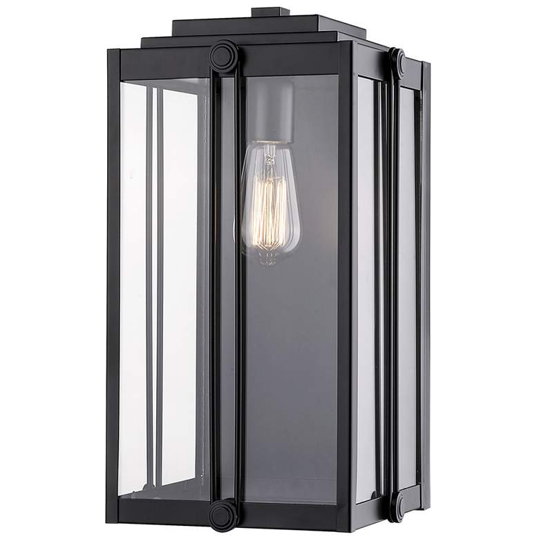 Image 1 Millennium Lighting Oakland 1 Light 16.5" Outdoor Wall Sconce in Black