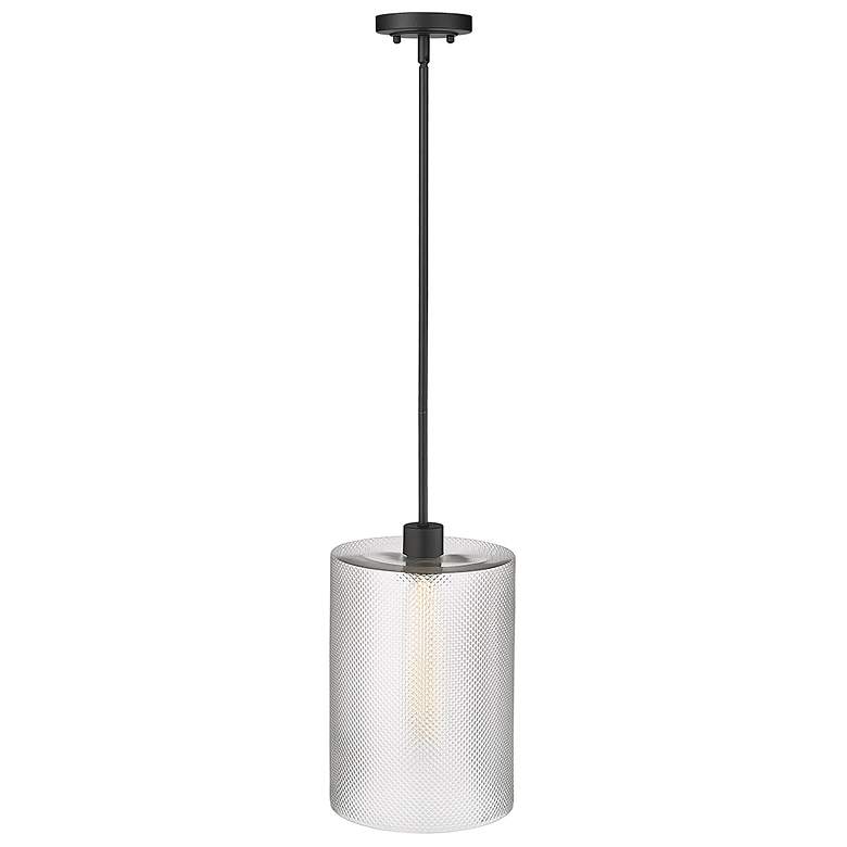 Image 1 Millennium Lighting Olena 1 Light Pendant Fixture in Matte Black